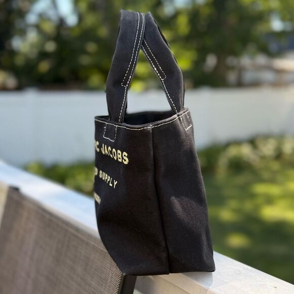 Marc by Marc Jacobs Distressed Canvas Black Small Tote Model #: 0622.61 - Picture 4 of 15